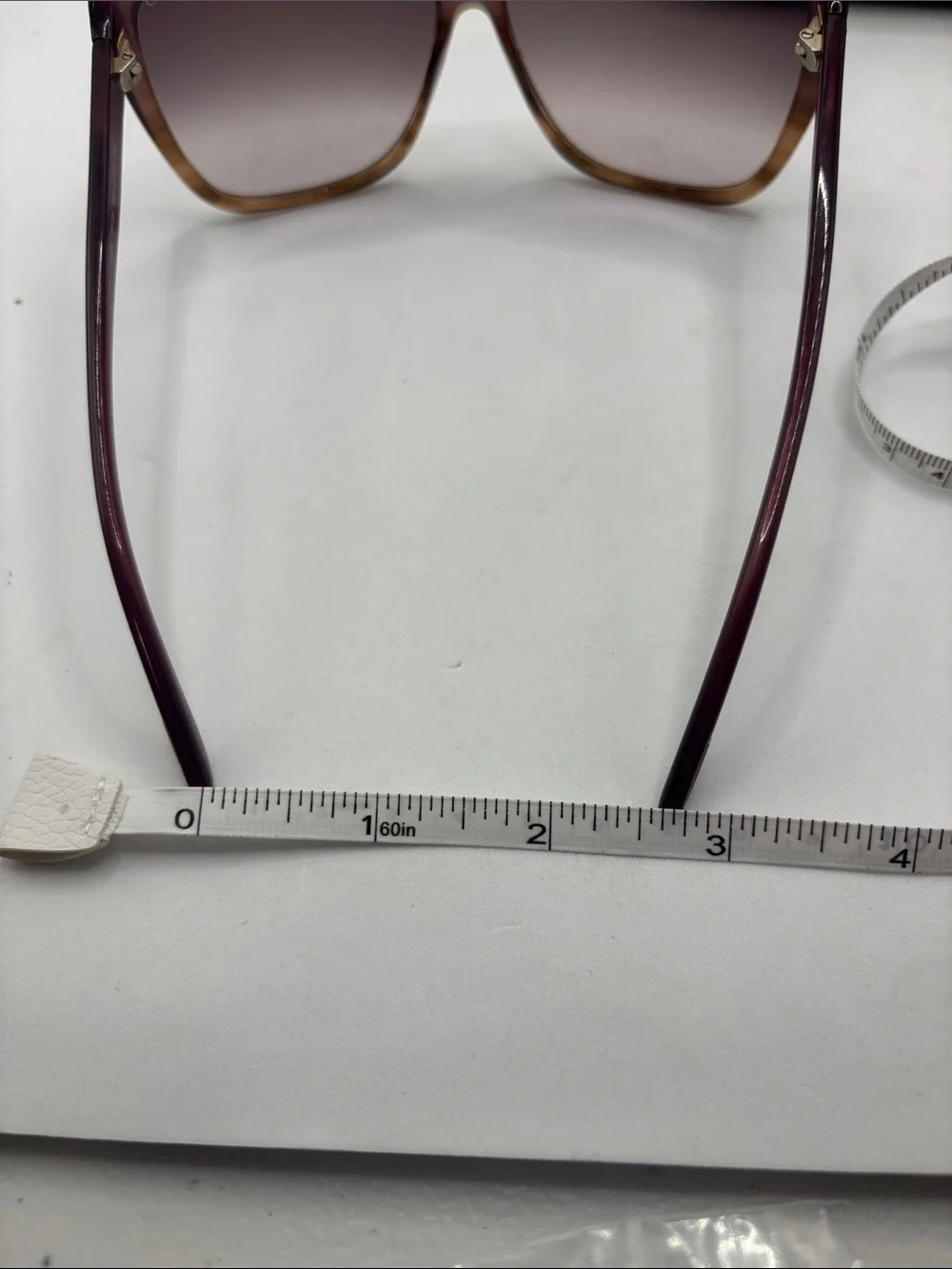 Tom Ford Lydia Sunglasses w/case Purple Frame Gradient Lens oversized retro styl - Picture 13 of 13